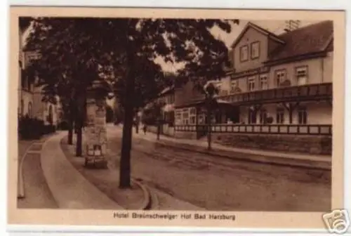 05474 Ak Bad Harzburg Hotel Braunschweiger Hof um 1930