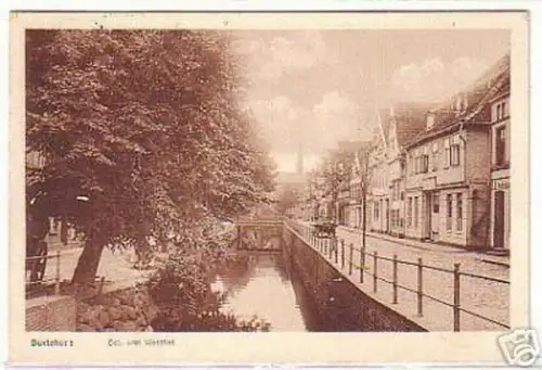 06497 Ak Buxtehude Ost- und Westflet 1920
