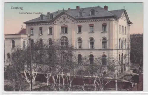 94934 Ak Camberg Außenansicht Lieber'sches Hospital 1917