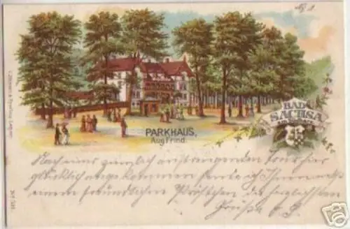 10467 Ak Lithographie Gruss aus Bad Sachsa 1900