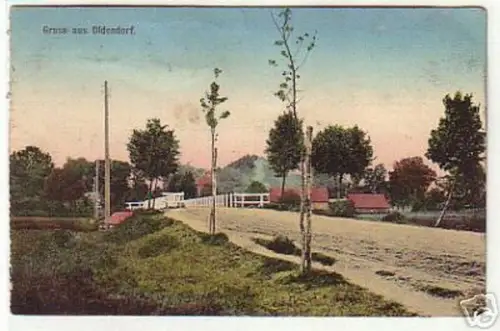 10424 Ak Gruß aus Oldendorf Dorfstrasse 1918