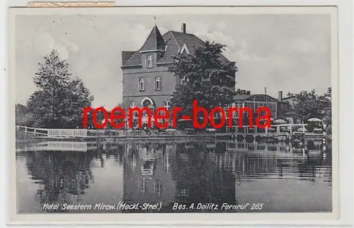 73416 Ak Hotel Seestern Mirow (Mecklenburg Strelitz) 1936
