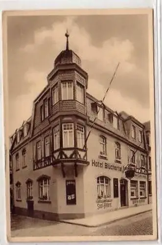 00674 Ak Bacharach Hotel Blüchertal Weinhandlung 1933