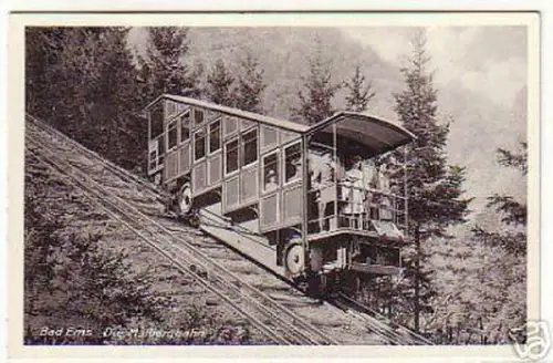 04550 Ak Bad Ems die Malberg Bahn um 1940