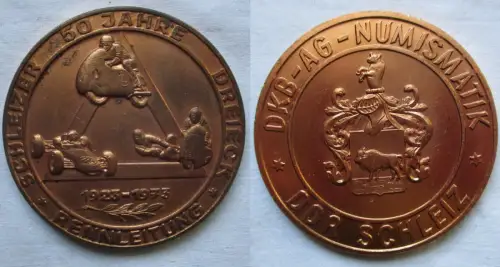 DDR Medaille 50 Jahre Schleizer Dreieck Rennleitung DKB AG Numismatik (165362)
