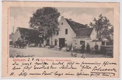 25032 Ak Uphusen (Achim) Carl Eilmer´s Gastwirtschaft 1904