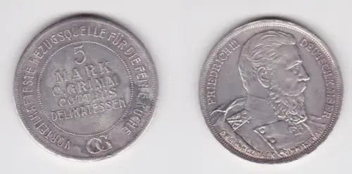 5 Mark Wertmarke Rabattmarke C.Grimm Cottbus Delikatessen um 1930 (151429)
