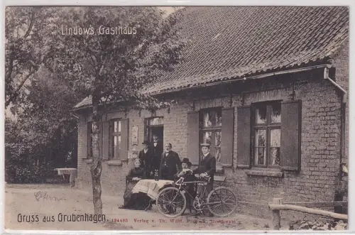 26945 Ak Gruß aus Grubenhagen Lindows Gasthaus 1908