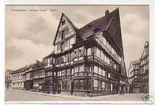 05193 Ak Hildesheim Goldener Engel um 1920