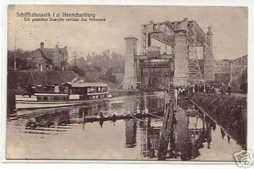 05741 Ak Schiffhebewerk bei Henrichenburg 1916