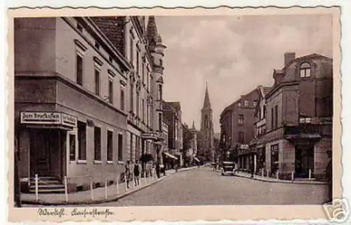 05904 Ak Werdohl Kaiserstrasse mit Hotel um 1940