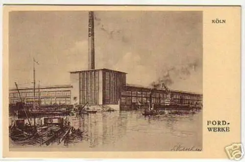 09623 Ak Köln Fordwerke 1931