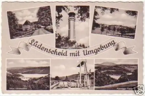 10059 Mehrbild Ak Lüdenscheid mit Umgebung um 1950