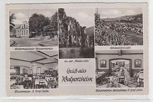 09743 Mehrbild Ak Gruß aus Walporzheim Winzerheim usw. 1956