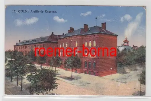 10203 Feldpost Ak Köln Artillerie Kaserne 1916