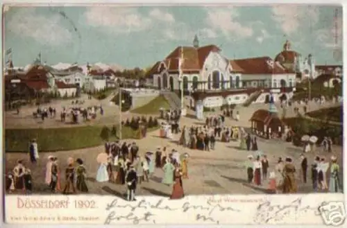 13573 Ak Düsseldorf Haupt Weinrestaurant 1902