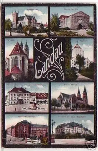 17702 Mehrbild Ak Landau Kaserne usw. um 1910