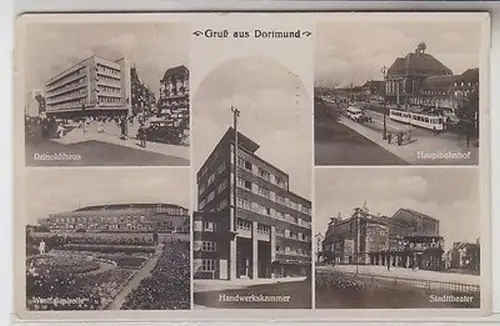 21847 Mehrbild Ak Gruß aus Dortmund Handwerkskammer usw. 1936