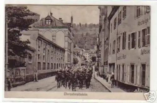 19558 Ak Ehrenbreitstein Soldaten zu Pferde 1908