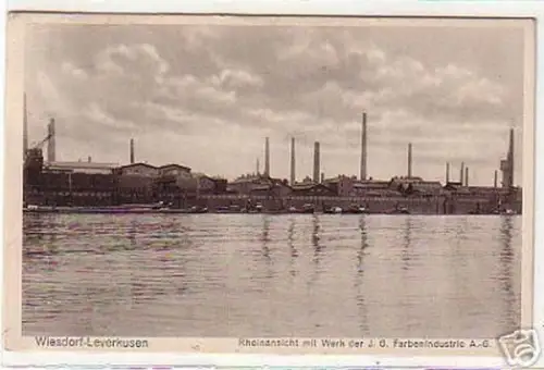 18015 Ak Wiesdorf Leverkusen IG Farbenindustrie 1929