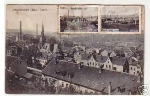 19574 Ak Neunkirchen Bezirk Trier Totalansicht 1908