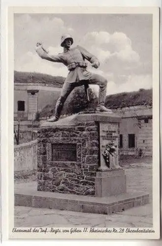 23940 Ak Ehrenmal des Inf.-Regts. von Göben II. Rheinisches Nr.28 Ehrenbreitstei