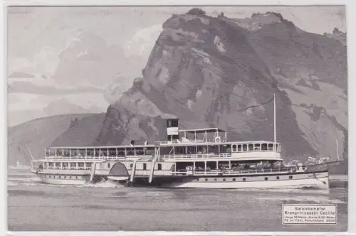 25105 Ak Salondampfer Kronprinzessin Cecilie 1914