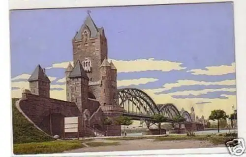 27504 Ak Mainz Kaiserbrücke um 1930