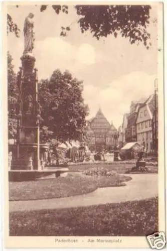 27661 Ak Paderborn am Marienplatz 1934