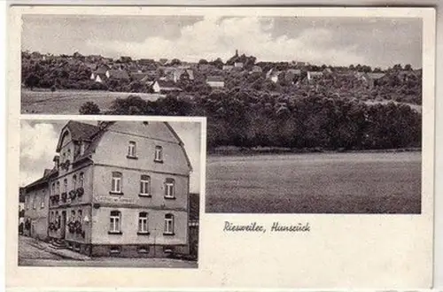 28471 Ak Riesweiler Hunsrück Gasthaus zum Soonwald um 1930