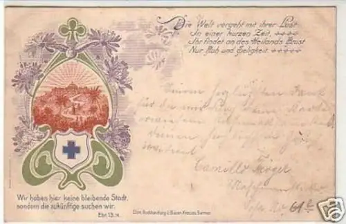 32517 Ak Buchhandlung d. blauen Kreuzes Barmen 1903