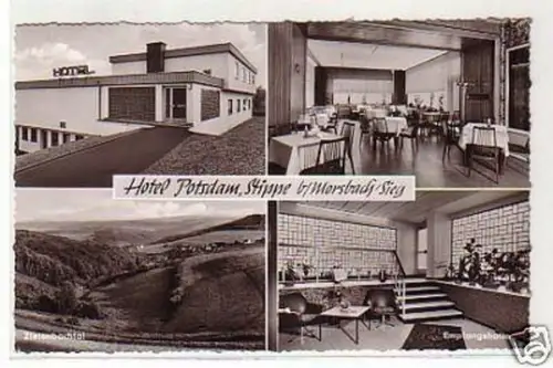 29488 Ak Stippe bei Morsbach Sieg Hotel Potsdam 1968