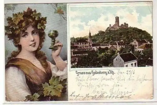 29996 Ak Gruss aus Godesberg am Rhein 1907