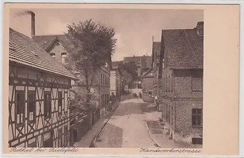 34955 Ak Bethel bei Bielefeld Handwerkerstrasse um 1930