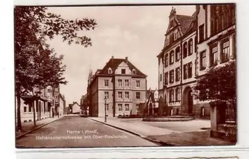 36303 Ak Herne in Westfalen Ober Realschule um 1920
