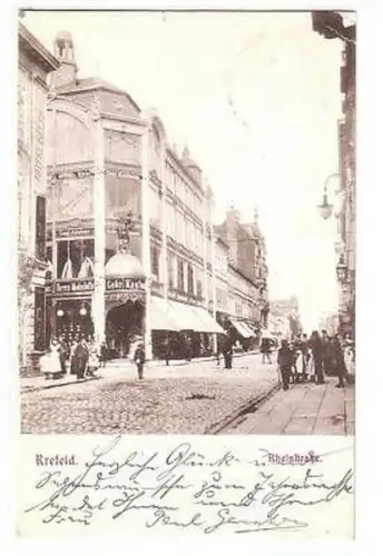 36797 Ak Krefeld Rheinstraße 1902