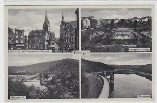 42293 Mehrbild Ak Solingen Talsperre usw. 1939
