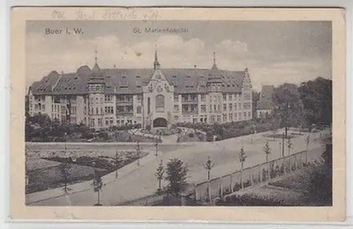 57787 Feldpost Ak Buer i.W. St. Marienhospital 1918