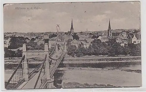 62453 Feldpost Ak Mülheim an der Ruhr Totalansicht 1916