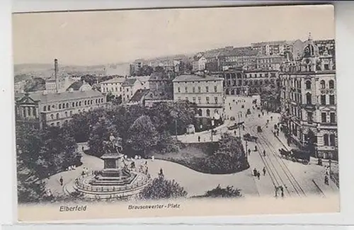 64924 Ak Elberfeld Brausenwerter Platz 1907