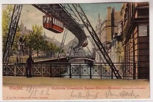 67110 Ak Elberfeld elektrische Schwebebahn Barmen Elberfeld Vohwinkel 1902
