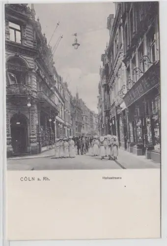 70341 Ak Cöln a. Rhein Hohestrasse um 1910
