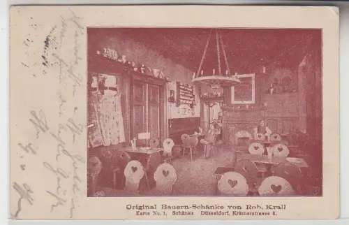 70908 Ak Düsseldorf Original Bauern-Schänke von Rob. Krall 1902