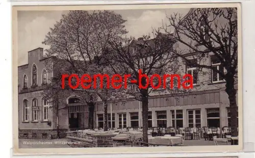 77689 Ak Walporzheim Hotel Restaurant Winzer-Verein um 1930