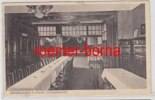 80194 Ak Düsseldorf Restaurant A. Pauli Kölnerstraße 173, 1930