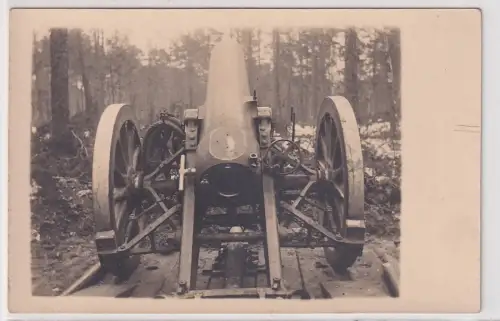 18726 Foto Ak Militär Artillerie Geschütz Kanone um  1915