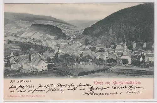 55676 AK Gruss aus Kleinschmalkalden - Totalansicht 1901