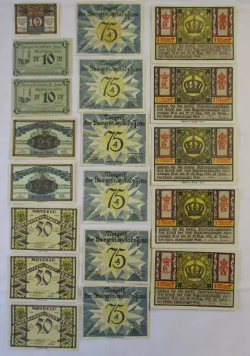 19 Banknoten Notgeld Stadt Jena um 1921 (106855)