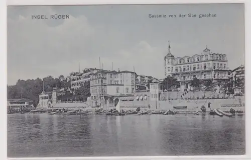 908233 AK Sassnitz von der See gesehen - Insel Rügen