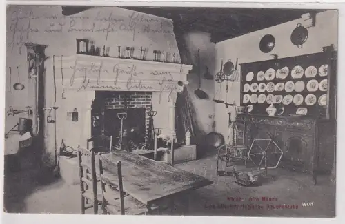 27500 Feldpost Ak Wisch Wisches Lothringen Bauernstube 1915